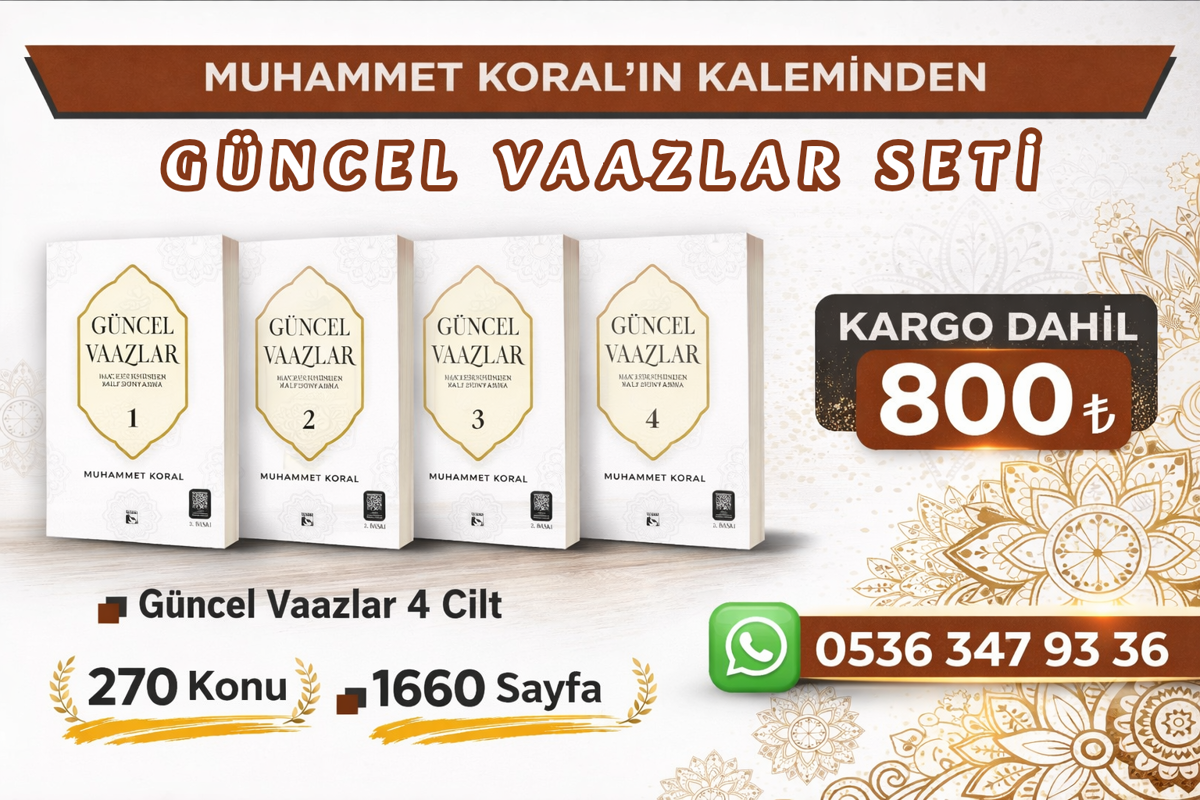Güncel Vaazlar Kitabımız Satışta!